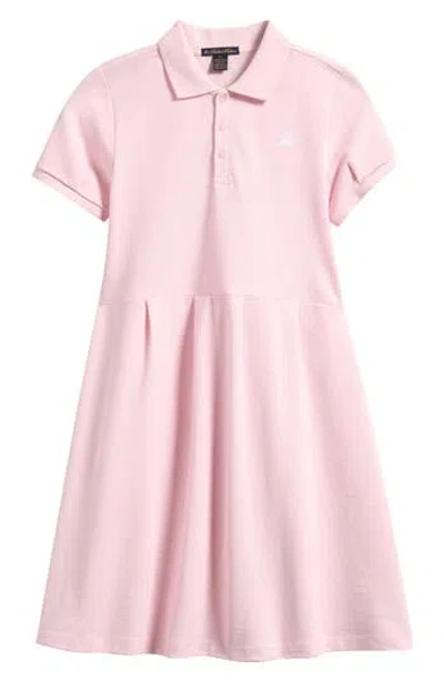 Brooks Brothers Kids' Knit Polo Dress In Pink