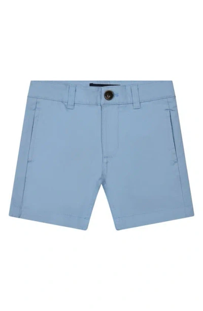 Brooks Brothers Kids' Solid Cotton Shorts In Light Blue