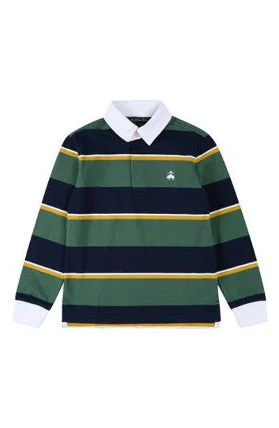 BROOKS BROTHERS BROOKS BROTHERS KIDS' STRIPE COTTON RUGBY SHIRT