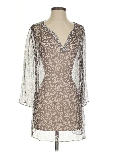 Pre-owned Brooks Brothers Kimono In Brown