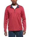 Brooks Brothers Knit 1/2-zip Pullover In Red