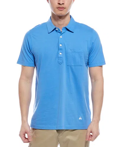 Brooks Brothers Knit Polo Shirt In Blue
