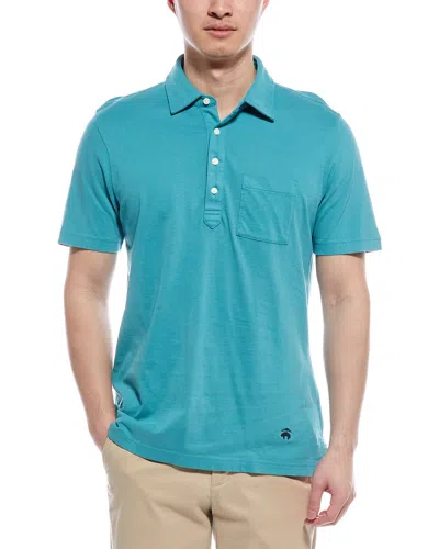 Brooks Brothers Knit Polo Shirt In Blue