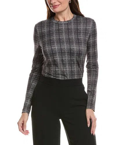 Brooks Brothers Knit Top In Gray