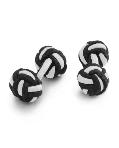 Brooks Brothers Knot Cuff Links  | Black White