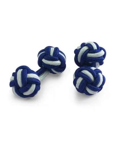 Brooks Brothers Knot Cuff Links  | Cobalt/sky Blue In Multi