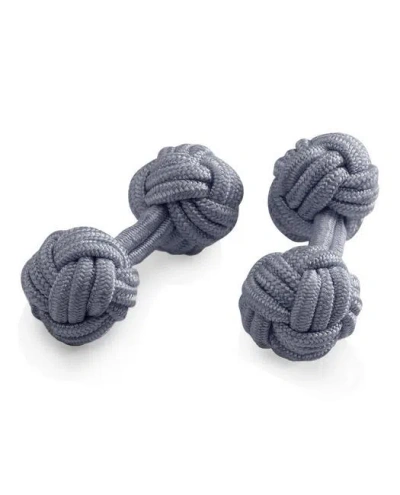 Brooks Brothers Knot Cuff Links  | Grey In Gray