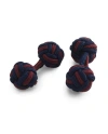 Brooks Brothers Knot Cuff Links  | Navy/burgundy In Navy,burgundy