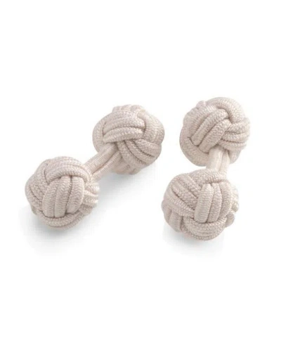 Brooks Brothers Knot Cuff Links  | Off White In Off White