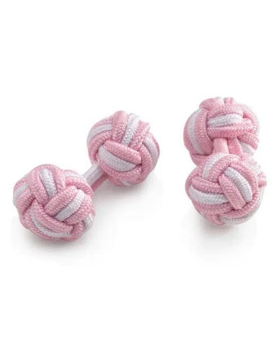 Brooks Brothers Knot Cuff Links  | Pink/white