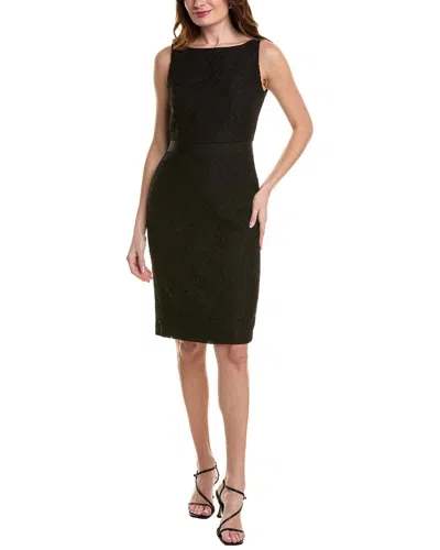 Brooks Brothers Lace Sheath Dress In Black