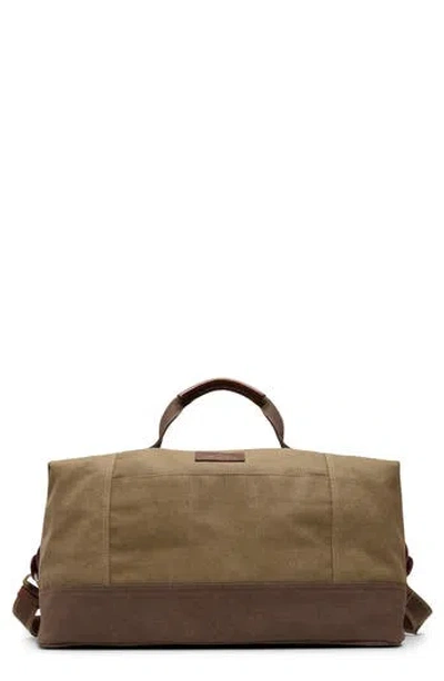 Brooks Brothers Lafayette Canvas Duffle Bag In Brown