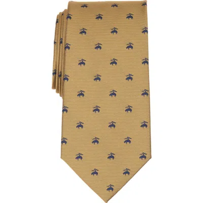 Brooks Brothers Lamb Jacquard Tie In Yellow