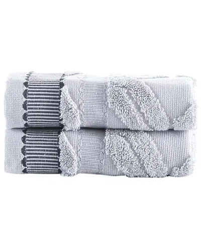 BROOKS BROTHERS BROOKS BROTHERS LARGE SQUARE 2PC WASH TOWELS