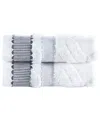 Brooks Brothers Large Square 2pc Wash Towels In White