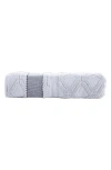 Brooks Brothers Large Square Cotton Towel In Silver