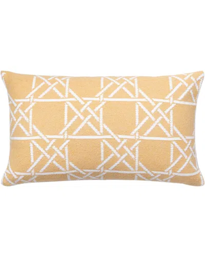 BROOKS BROTHERS BROOKS BROTHERS LATTICE WORK DECORATIVE COTTON PILLOW