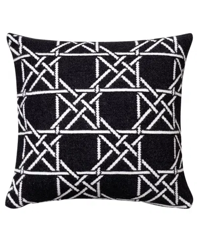 Brooks Brothers Lattice Work Decorative Cotton Pillow