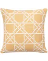 Brooks Brothers Lattice Work Decorative Throw Pillow In Yellow