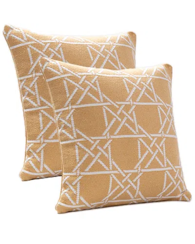 BROOKS BROTHERS BROOKS BROTHERS LATTICE WORK DECORATIVE PILLOW