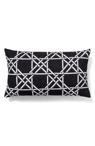 Brooks Brothers Lattice Work Decorative Throw Pillow In Black