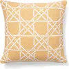 Brooks Brothers Lattice Work Decorative Throw Pillow In Yellow