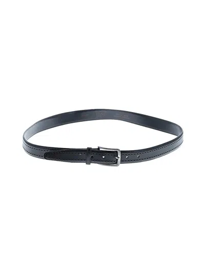 Pre-owned Brooks Brothers Leather Belt In Black
