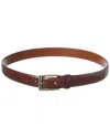Brooks Brothers Leather Belt In Brown
