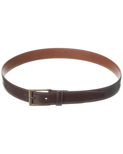 Brooks Brothers Leather Belt In Red