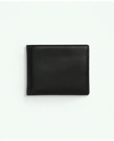Brooks Brothers Leather Billfold In Black