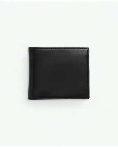 Brooks Brothers Leather Billfold In Black