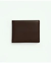 Brooks Brothers Leather Billfold In Brown