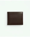 Brooks Brothers Leather Billfold In Brown