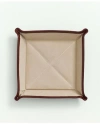 Brooks Brothers Leather Catchall Tray In Cognac