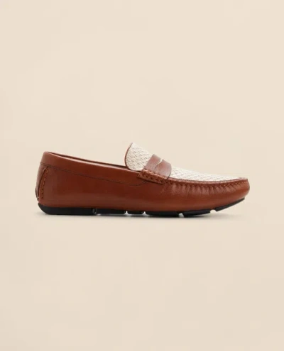Leather Driving Moccasins Shoes In Brown from Brooks Brothers