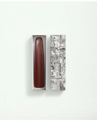 Brooks Brothers Leather Shoe Horn In Brown