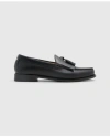 Brooks Brothers Leather Tassel Loafers In Black