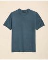 Brooks Brothers Lightweight Luxe All-season Sweater, Short Sleeve Crewneck In Dark Teal