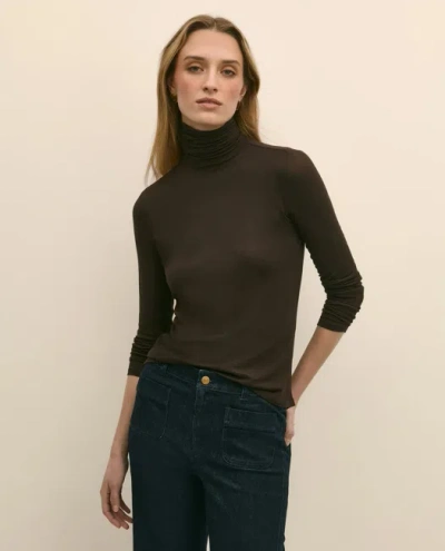 Brooks Brothers Lightweight Modal Cashmere Turtleneck Sweater In Green