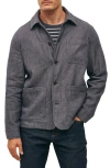 Brooks Brothers Chore Coat In Linen-cotton In Medium Navy