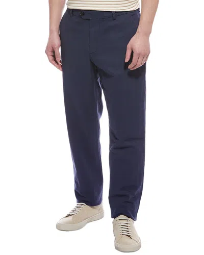 Brooks Brothers Linen-blend Pant In Blue