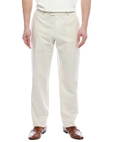 Brooks Brothers Linen-blend Pant In White