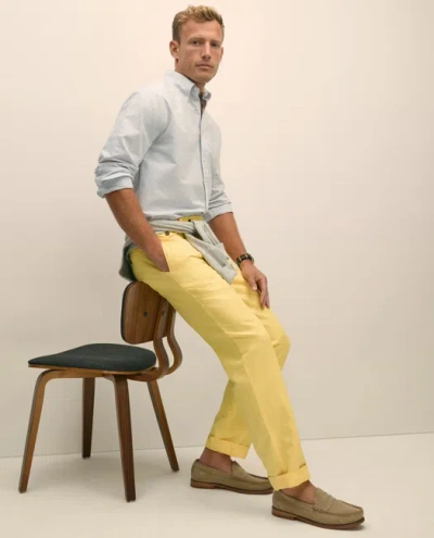 Brooks Brothers Linen Cotton Pants In Multi