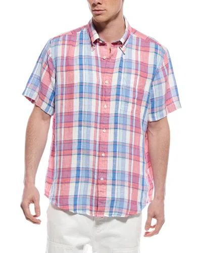 Brooks Brothers Linen Novelty Shirt In Multi
