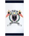 Brooks Brothers Logo Crest Beach Towel In White