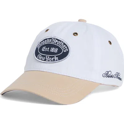 Brooks Brothers Logo Patch Baseball Cap