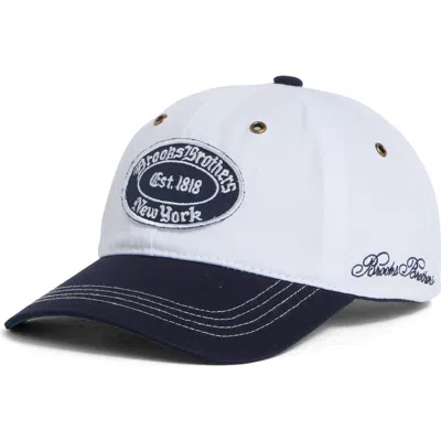 Brooks Brothers Logo Patch Baseball Cap