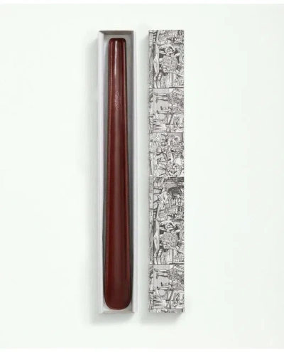 Brooks Brothers Long Leather Shoe Horn In Brown