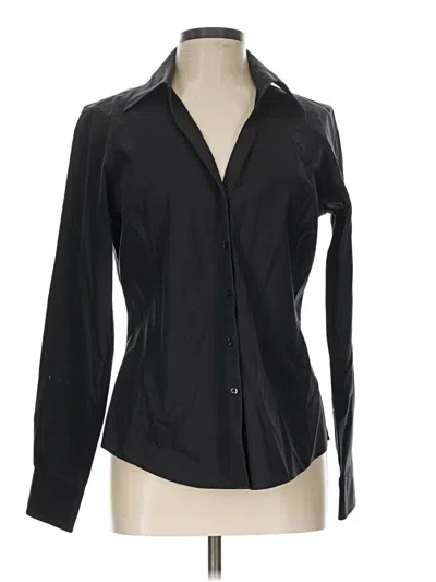 Pre-owned Brooks Brothers Long Sleeve Blouse In Black