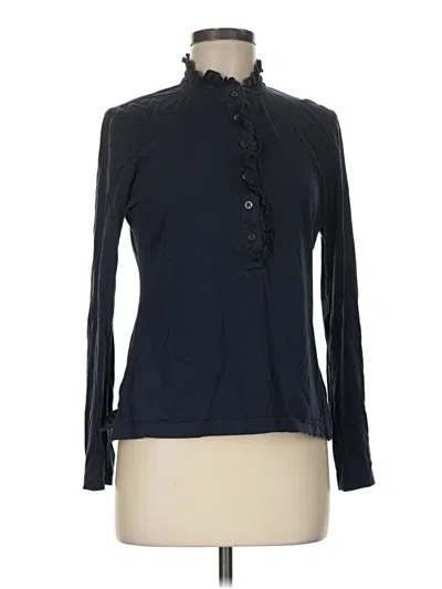 Pre-owned Brooks Brothers Long Sleeve Blouse In Black